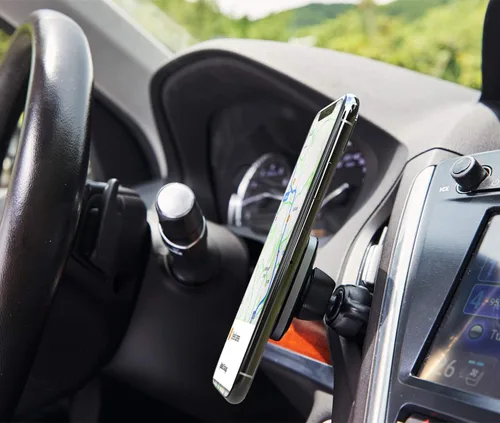 Vista 9 de APPS2Car Soporte magnético 3 en 1 para teléfono de automóvil, para salpicadero de parabrisas, ventilación de aire, soporte universal para teléfono