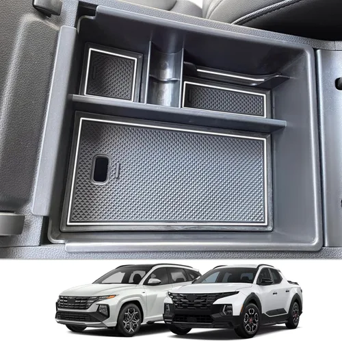 Vista 8 de CDEFG Bandeja organizadora de consola central para Santa Cruz 2022-2026 2022 2023 2024 2025 2026 Santa Cruz Accessory, Middle Console Tray