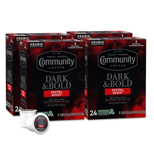 Vista 21 de Community Coffee Dark & Bold Espresso Roast - 12 cápsulas de café tostado extra oscuro, compatible con cafeteras Keurig 2.0 K-Cup, 12