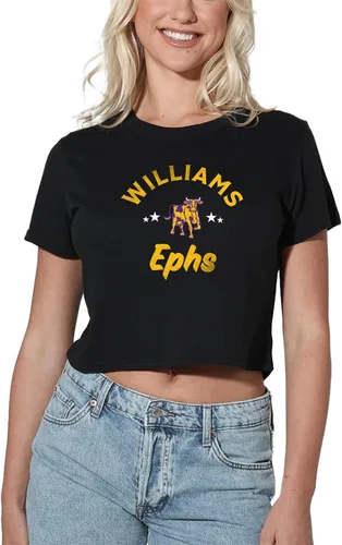 Vista 366 de Colección oficial de camisetas con diseño de mascota desgastada para mujer, color negro Grizzlies del estado de Adams