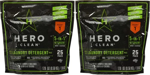 Vista 4 de Hero Clean Detergente para ropa sucia, derrotador de olores, 25