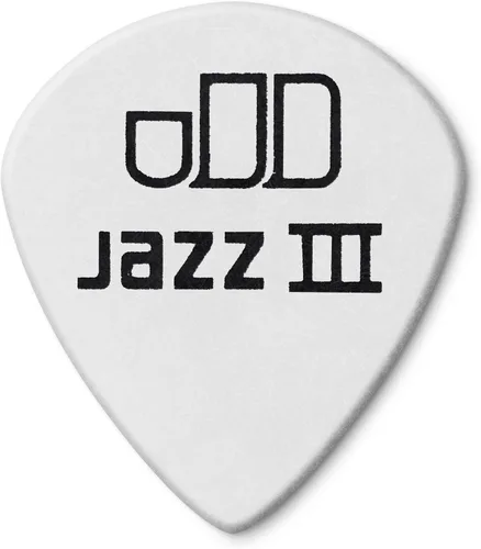 Vista 2 de Jim Dunlop Tortex White Jazz III - Púas para guitarra, 0.04 in, paquete de 12