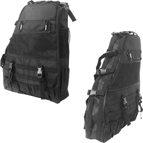 Vista 5 de Hooke Road Bolsas de almacenamiento con barra antivuelco, organizador para Jeep Wrangler TJ & JK y JL Unlimited 1997-2026 de 4 puertas, par