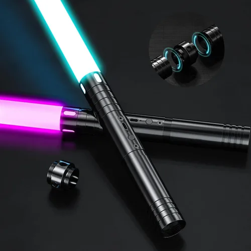 Vista 8 de Sable de luz, espada de duelo real para niños, regalo de Navidad