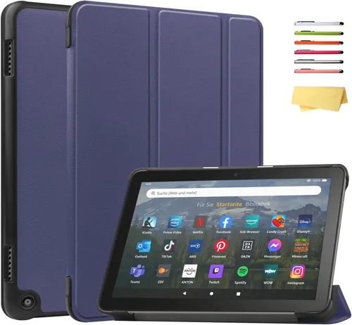Vista 35 de Funda para Amazon Kindle Fire HD 8 y Fire HD 8 Plus (12ª/10ª generación, versión 2024/2022/2020) de 8 pulgadas, UUcovers con soporte triple