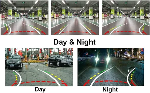 Vista 7 de Vlicevrn HD Fisheye - Cámara de visión trasera para vehículo, visión nocturna, cámara de estacionamiento de respaldo para Nissan Versa Tiida Livina