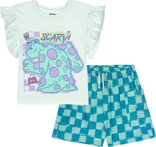 Vista 11 de Disney Conjunto de camiseta y pantalones cortos de felpa francesa, tallas de bebé a niño grande (12 meses - 14-16)