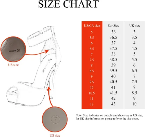 Vista 2 de DREAM PAIRS - Zapatos de tacón alto con plataforma para mujer, modelo Swan-05