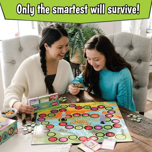 Vista 6 de MindWare – Animal Trivia Challenge Game A fast, replayable board game.