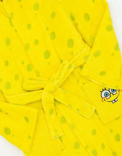 Vista 6 de SpongeBob SquarePants Albornoz Niños Amarillo Personaje Pijama Bata
