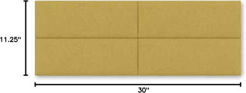 Vista 10 de Jaxx Panelist - Cabecero acolchado moderno, juego de 4 paneles para montar en la pared (cada uno de 11.25 x 30 pulgadas), tamaño Queen