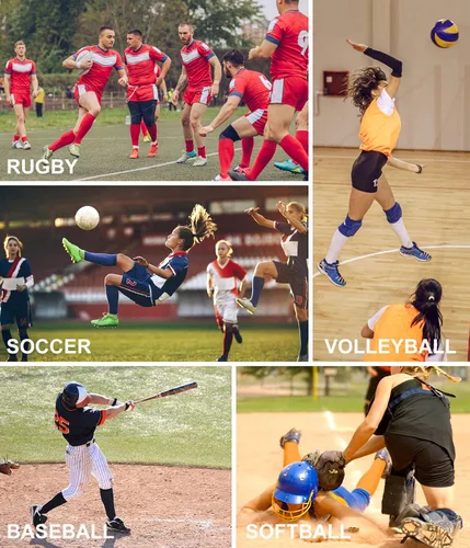Vista 6 de CS CELERSPORT Paquete de 23 calcetines de béisbol y sóftbol para jóvenes y adultos, calcetines de tubo multideporte