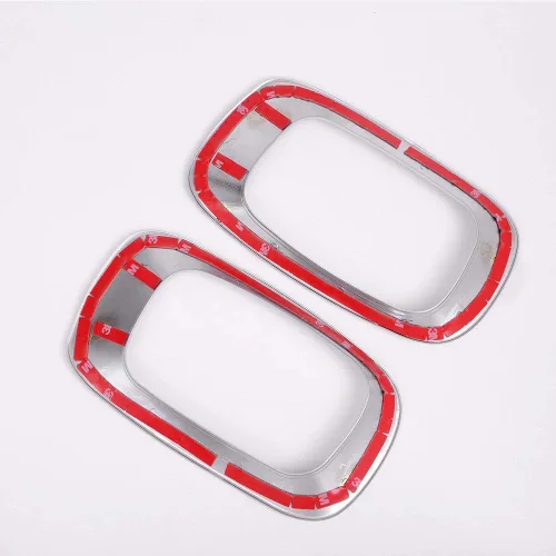 Vista 7 de YIWANG ABS cromo asiento lateral decoración marco cubierta ajuste 2 unids para Land Rover Range Rover Evoque 2012-2015 Auto Accesorios