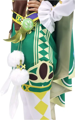 Vista 7 de DAZCOS Disfraz de Sangonomiya Kokomi Venti Klee para cosplay de Genshin para Halloween