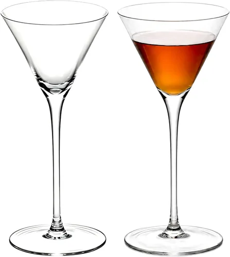 Vista 10 de KAMMAK DY012 - Juego de 2 vasos de cóctel de cristal de 3.3 onzas, DY012
