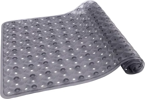 Vista 8 de Tapete antideslizante para bañera con ventosas de 15 x 27 pulgadas, tapete de ducha antideslizante para niños, niños pequeños y personas mayores