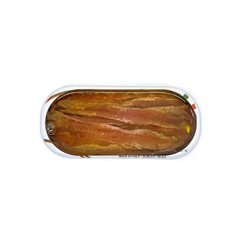 Vista 5 de Agostino Recca - Filetes planos de anchoas en aceite de oliva, (3)- 2 onzas. Latas