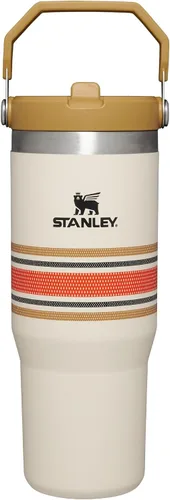 Vista 36 de STANLEY IceFlow 2.0 - Vaso con pajilla abatible con asa, 30 onzas, tapa giratoria y popote abatible, botella de agua a prueba de fugas, acero Tiza