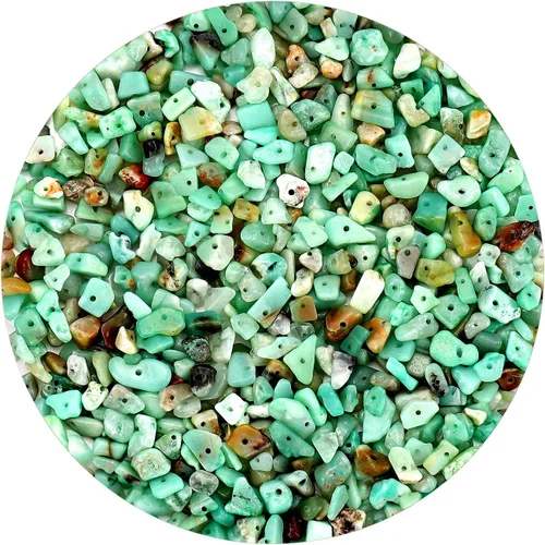 Vista 11 de Cuentas para hacer joyas, 900 cuentas sueltas de piedras preciosas de cristal natural, cuentas a granel de roca irregular con caja de plástico