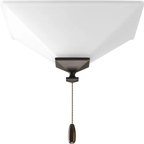 Vista 4 de Progress Lighting AirPro - Lámpara universal para ventilador de techo con dos luces
