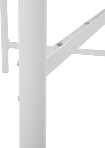 Vista 6 de Walker Edison Timothee Cama Litera Twin sobre Loft Industrial Urbana de Metal, Tamaño Twin, Blanco