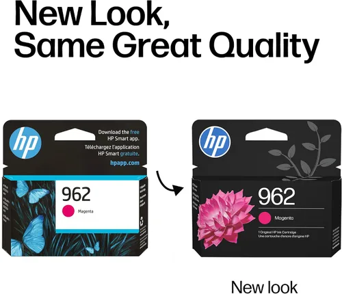 Vista 3 de HP Cartucho de tinta magenta 962 Funciona con OfficeJet 9010, Pro 9010, 9020 Elegible para tinta instantánea 3HZ97AN