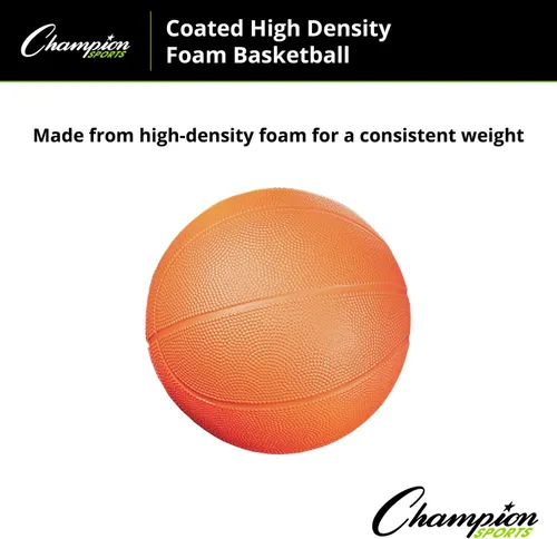 Vista 3 de Champion Sports Baloncesto de espuma de alta densidad recubierto, naranja