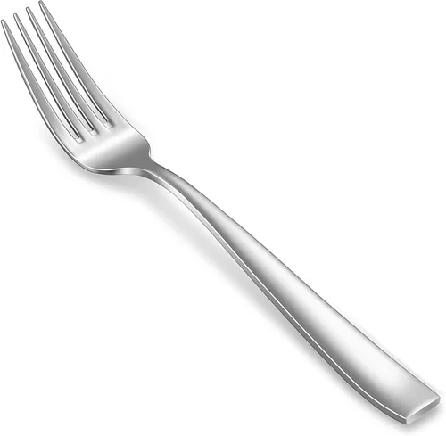Vista 10 de KEAWELL Juego Premium de 4 tenedores de ensalada Louis, acero inoxidable 18/10, juego de 4, juego de tenedores finos con borde cuadrado, apto