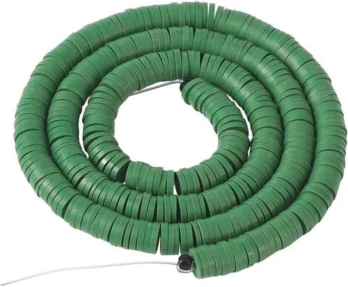 Vista 33 de Cheriswelry Kit de fabricación de pulseras de bricolaje con 7280 piezas de 30 colores de 0.236 in de disco plano redondo de arcilla polimérica