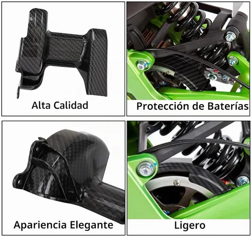 Vista 4 de Protector de Eje Central para Surron, Patrón de Fibra de Carbono Funda de Protección del Eje Medio Cubierta Protectora para Motocicleta Eléctrica
