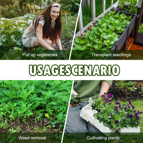 Vista 7 de Herramientas de deshierbe de jardín, herramienta de extracción de malezas de 15.7 pulgadas, artefacto de deshierbe de desarraigo, herramienta