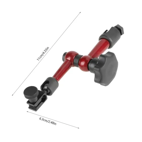 Vista 3 de Soporte de base universal, soporte de base de metal magnético universal ajustable para indicador de prueba de marcado digital, herramienta