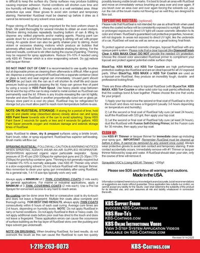 Vista 5 de KBS Coatings kit de acabadora para armazón, amarillo (cat yellow)