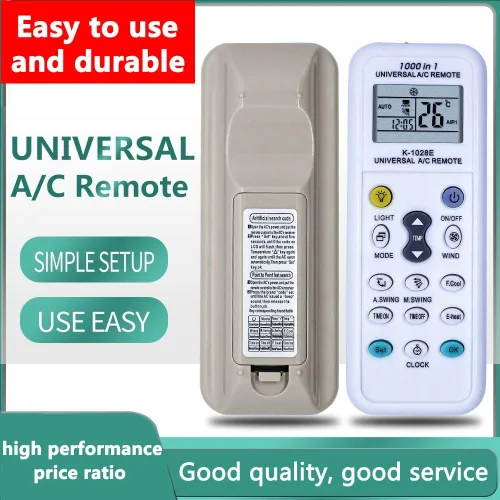 Vista 2 de Mando a distancia universal para aire acondicionado, 1000 en 1, compatible con aires acondicionados Haier, Hitachi, LG, Sharp, Gree, Midea, Bosch