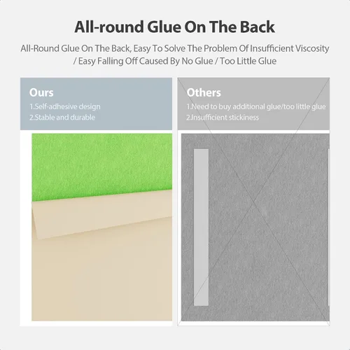 Vista 4 de 12 Pack Square Acoustic Panels Self Adhesive Sound Proof Foam