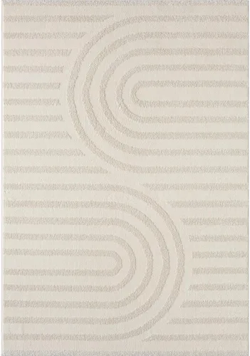 Vista 14 de LUXE WEAVERS Alfombra geométrica moderna color crema 2x3