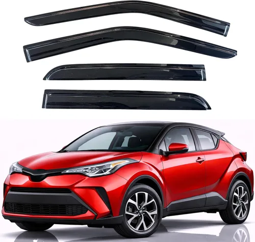Vista 69 de KPY Moldura deflectora de viento con protección contra la lluvia compatible con Mazda CX-3 2016-2021 (CX3), 4 unidades, para ventana lateral