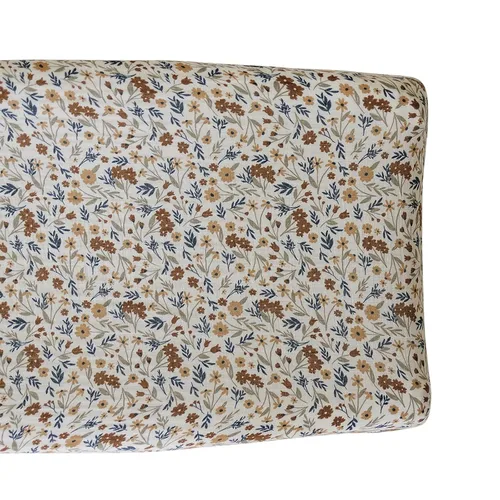 Vista 7 de Mebie Baby Funda para cambiador, flor de otoño, 100% muselina de algodón para cambiador, funda para bebé niño y niña, fundas de decoración