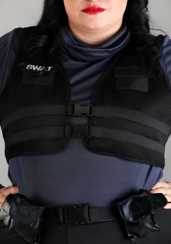 Vista 2 de Disfraz SWAT Babe para Mujer Talla Plus Multicolor
