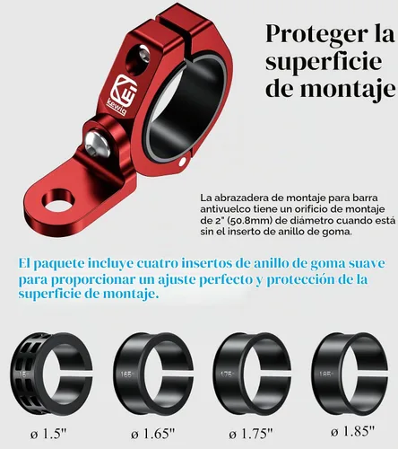 Vista 5 de BRCOVAN Soporte de luz de látigo UTV, soporte de bandera de látigo de aleación de aluminio macizo, soporte de montaje de barra de luz LED