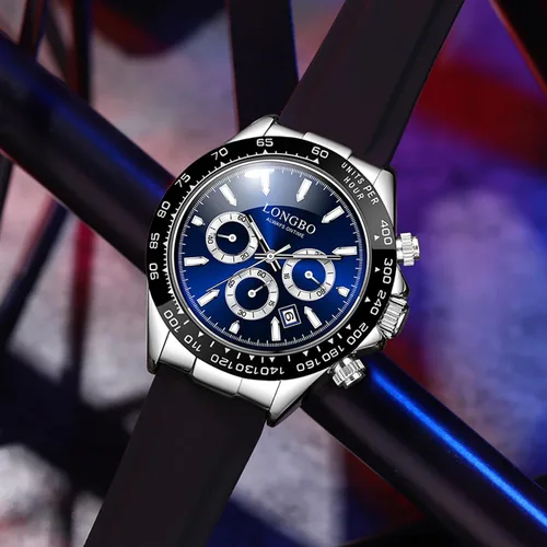 Vista 3 de devaco Relojes luminosos del cronógrafo del calendario de los hombres, relojes de moda de los hombres