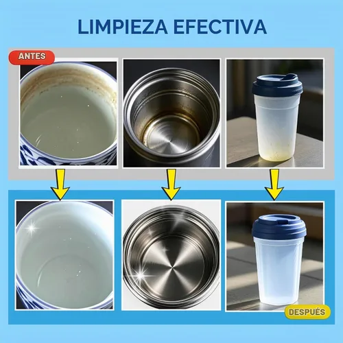 Vista 5 de flowcheer Paquete de 36 tabletas de limpieza de botellas