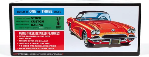 Vista 3 de AMT Kit de modelo a escala 1:25 Chevy Corvette 1962