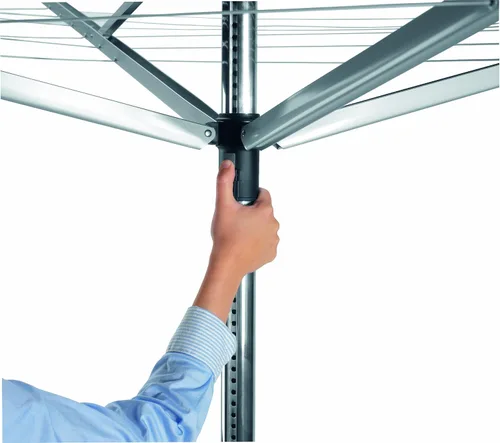 Vista 12 de Brabantia Lift-O-Matic Advance - Tendedero de 4 brazos para exteriores (164 pies / Ø 1.97 pulgadas) de altura ajustable, tendedero plegable + estaca