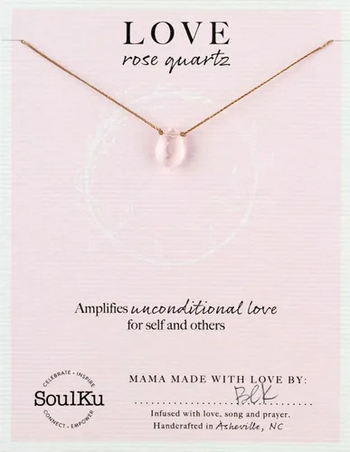 Vista 4 de SoulKu Collar hecho a mano, joyería de empoderamiento con cristal curativo, joyería inspiradora para mujeres, regalos para mamá y hermana, extensor