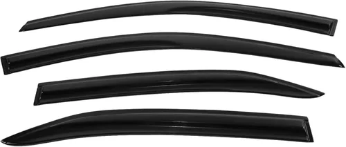 Vista 9 de IKON MOTORSPORTS - Viseras de ventana compatibles con Toyota Camry 2007-2011, deflectores de viento Aero JDM ahumados, 2008 2009 2010