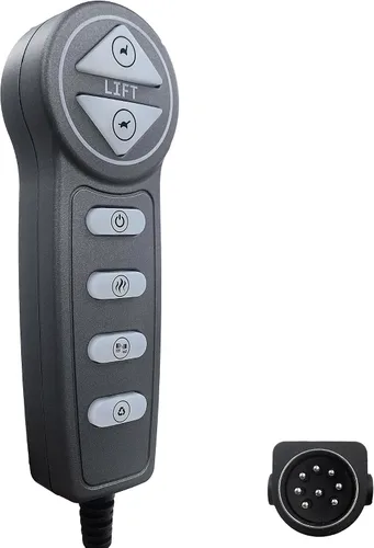 Vista 6 de Control remoto de masaje no universal de 6 botones y 8 pines masculinos