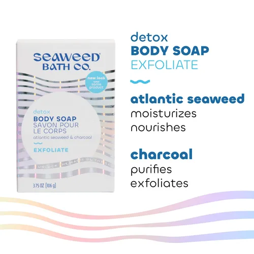 Vista 5 de Barra de jabón desintoxicante anticelulitis The Seaweed Bath Co.