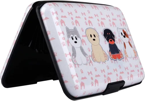 Vista 3 de Funda de aluminio para tarjetas de crédito con bloqueo RFID, tarjetero de metal para tarjetas de crédito, tarjeta de identificación, tarjetas