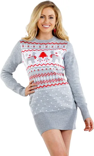 Vista 13 de Vestido tipo suéter con guirnalda Gaudy para mujer